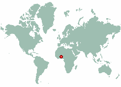 Yetere in world map