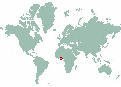 Commune of Ouidah in world map